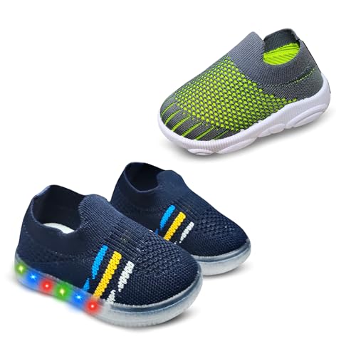 Image of Kids Trending Slip-On Shoes Combo, Pack of 2 (Light Shoe + Musical Shoe)