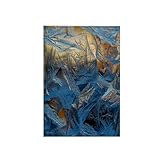 3dRose 15x22 Hand Towel - USA, Colorado, Denver. Frost on a Window. Weather