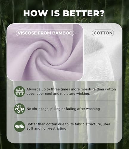 BAMBOO COOL Womens Underwear Bikini Underpants Hipster Ladies Panties Soft Stretch Breathable Panties for Women, 5-Pack4