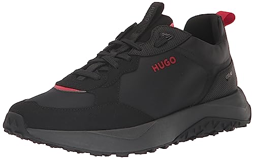 Image of HUGO Mens Running Style Mix Material Sneakers