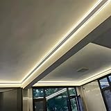 Moldura de corona de aluminio, moldura de cornisa (22 m)