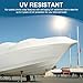 Shrink Wrap for Boats 15' x 15', 8 Mil Polyethylene Plastic Boat Shrink Wrap for Boat Marine Protection and Storage, White Boat Shrink Film with UV Resistance