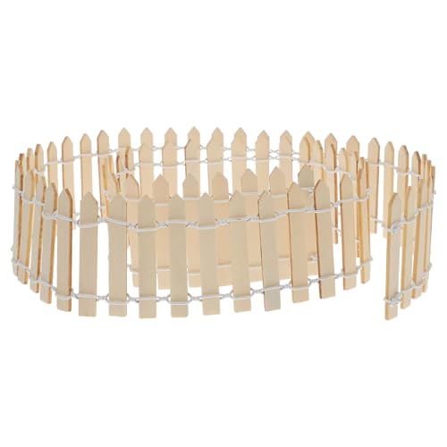 Milisten Clôture Miniature De Jardin De Fées Mini Maison Décor Terrarium Pot De Plantes Micro Couleur Naturelle