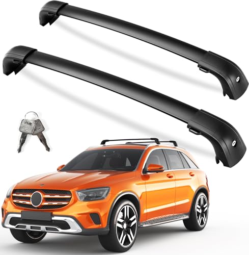 KINGGERI 220lb Lockable Roof Rack Cross Bars Mercedes Benz