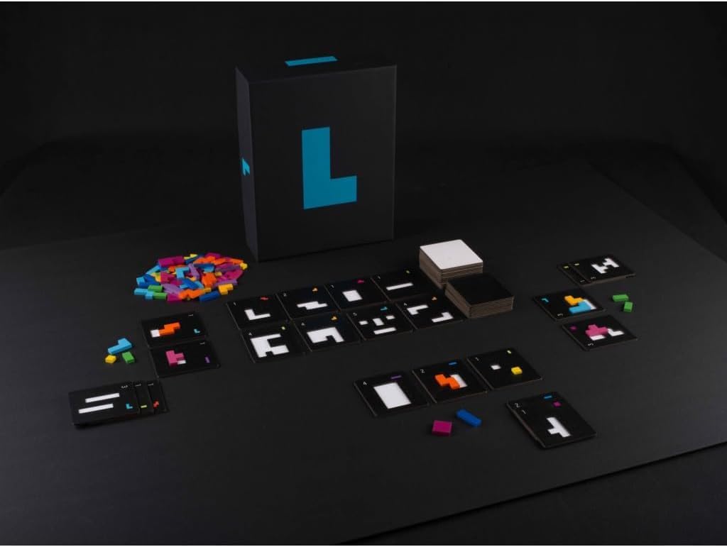 Asmodee Project L - A Tile-Matching Brain Burner with Multi-Layered Puzzles! Strategy Game, Family Game for Kids & Adults, Ages 8+, 1-4 Players, 30 Min Playtime