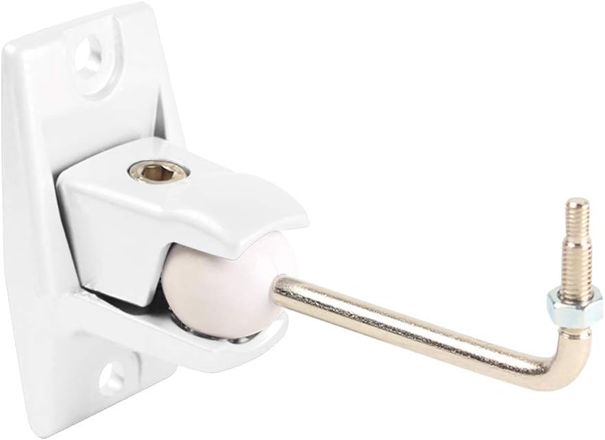 Ball Swivel Speaker Bracket, White