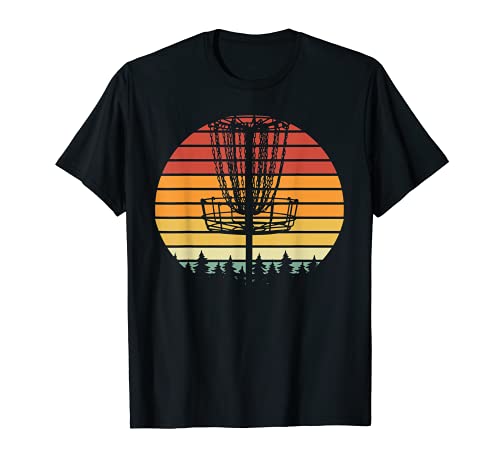 Retro estúpido árbol Frisbee golfista deportes al aire libre disco golf Camiseta