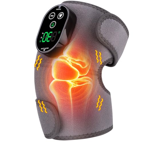 DREAMSOME - Cordless Heated Knee Massager, Heated Knee Brace Wrap Knee with Vibration, Knee Heating Pad for Shoulder Elbow, Heat Pad for Knee with 6 Heating Levels, 3 Massage Modes & Timer - -5%