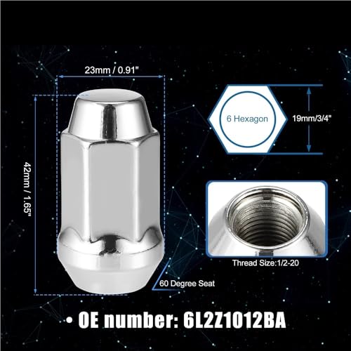 Tuercas de rueda de acero 6L2Z1012BA para fijar llantas de Ford Edge 6