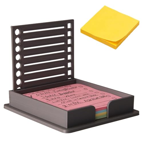 Sticky Note Stencil,Post It Stencil,2025 New Sticky Note Holder with for 3x3” Notes, Ideal for to-Do Lists, Office, and School Use (Black-1PCS)