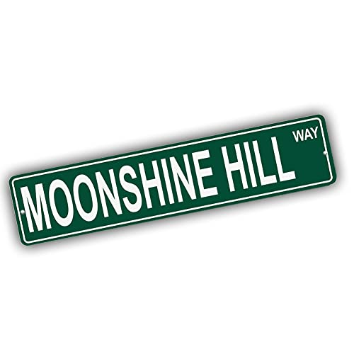 Brotherhood Metal Street Sign for Moonshine Hill - Massachusetts Wall Decor