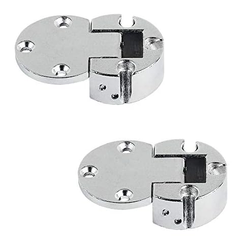 2x Gedotec® Flap Flap Fittings Plano Medial for Wooden Furniture Hinge | 3Colours | Opening Angle 90°-Made in Germany Stahl vernickelt Cover