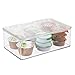 iDesign BPA-Free Plastic Pantry and Kitchen Storage, Stackable Freezer and Fridge Organizer Lidded Bin – 7.25
