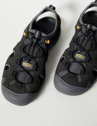 Keen Men's Solr High Performance Sport Closed Toe Water Sandals, Black/Gold, 12 Medium Us #TOP7