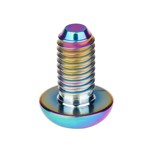 Image of Titanium Bolt M4x6 8 10 12 15 20mm Hex Head Screws for Bicycle Pack of 4 (Rainbow, M4x8mm)