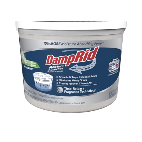 DampRid Hi-Capacity Moisture Absorber Bucket, 2 Pack