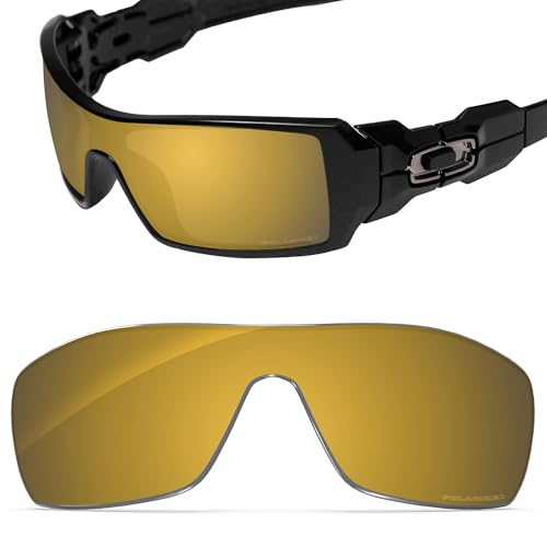Image of Performance Replacement Lenses Compatible with Oakley Oil Rig, Polarized, UV Protection, Anti-Scratch