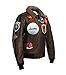 G1 US Navy Leather Flight Jacket Top Gun Maverick Cazadora DE PILOTO...