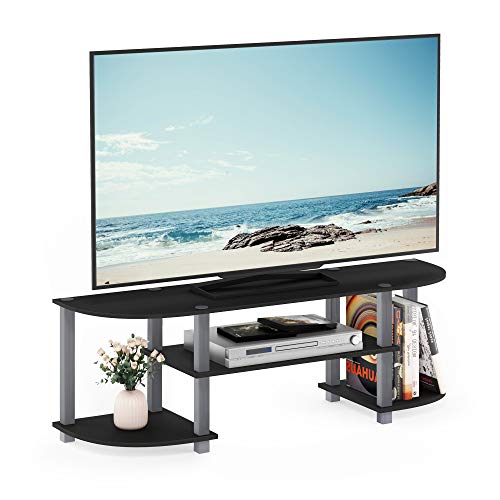 Furinno Turn-S-Tube Wide TV Entertainment Center, Black/Grey by Furinno - Used condition - US$29.72