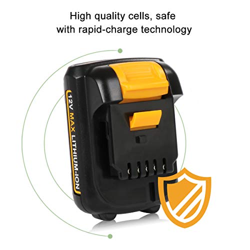Batterie Li-ion 12V 3,0 Ah pour Dewalt DCB127 DCB124 pack de 2