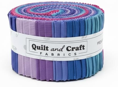 2.5" Fabric Strip Roll - 100% Cotton Quilting Strip (Neutral Palette)