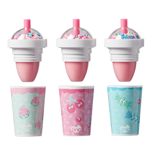 Tinc Sprinkle Shake Lip Balms - Delicious Scents: Cherry, Cupcake and Candy - Keeps Lips Moist - Gift Idea - 3 in Pack - Image 3