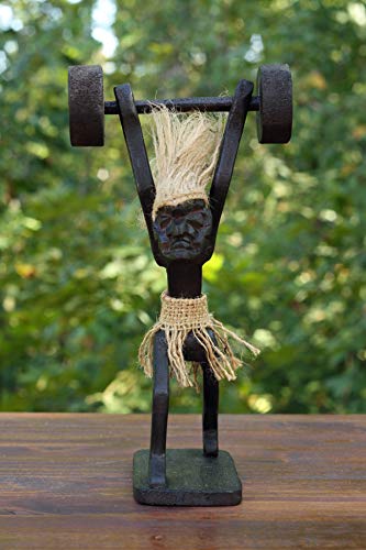 Estatua Tribal de Madera Tallada a Mano 10 Pulgadas miniatura 4