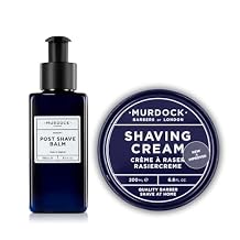 Murdock London Post Shave Balm Bundle with Shaving Cream Soothing AfterShave for Men & Indulgent Shave Cream for a Smooth, Hydrated Finish and a Luxurious Shaving Experience