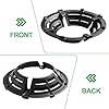WUWEOT 2 Pack Cast Iron Wok Support Ring Stand, Windproof Stove Wok Ring, 4 Claw Cross Shape Stove Accessory Nonslip Holder with Most Gas Burners for Energy Saving and Efficient Cooking #3