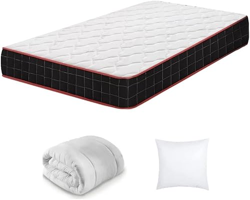 Matelas 90x190 avec Couette Oreiller. Mousse IZTOSS