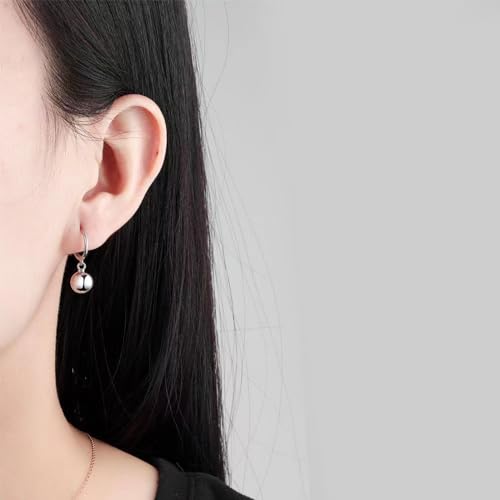 Sterling Silver Drop Ball Earrings for Women 18k Gold Small Round Balls hoop Earring Leverback Dangle Drop Earrings Fashion Hypoallergenic Jewelry3