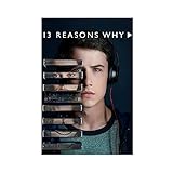 13 Reasons Why TV Series Posters School Dormitory Restaurant Aesthetics 2 Canvas Poster Bedroom Decor Sports Landscape Office Room Decor Gift Unframe:12×18inch(30×45cm)