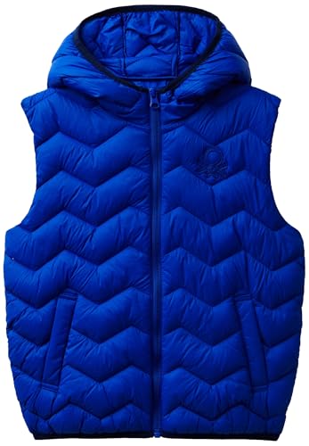United Colors of Benetton Chaleco 2twdcj00r Chaqueta, Turquesa, 130 cm para Niños