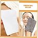 FRCOLOR 10Pcs Reusable Facial Clean Gloves Microfiber Face Scrubber Mitts for Makeup Removal Soft Washable Washing Gloves for Daily Skin Care Routine Grey Colors