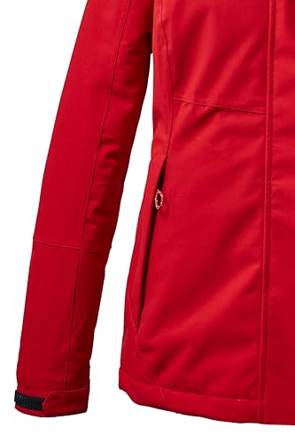 Killtec Damen Outdoorjacke Funktionsjacke mit abzippbarer Kapuze KOW 140 WMN Jckt wasserdicht, Winddicht, atmungsaktiv 00400-rot 40