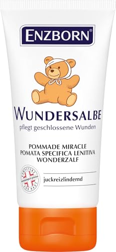Enzborn Pomata miracolosa, cura ferite chiuse, antiprurito, tubo da 50 ml