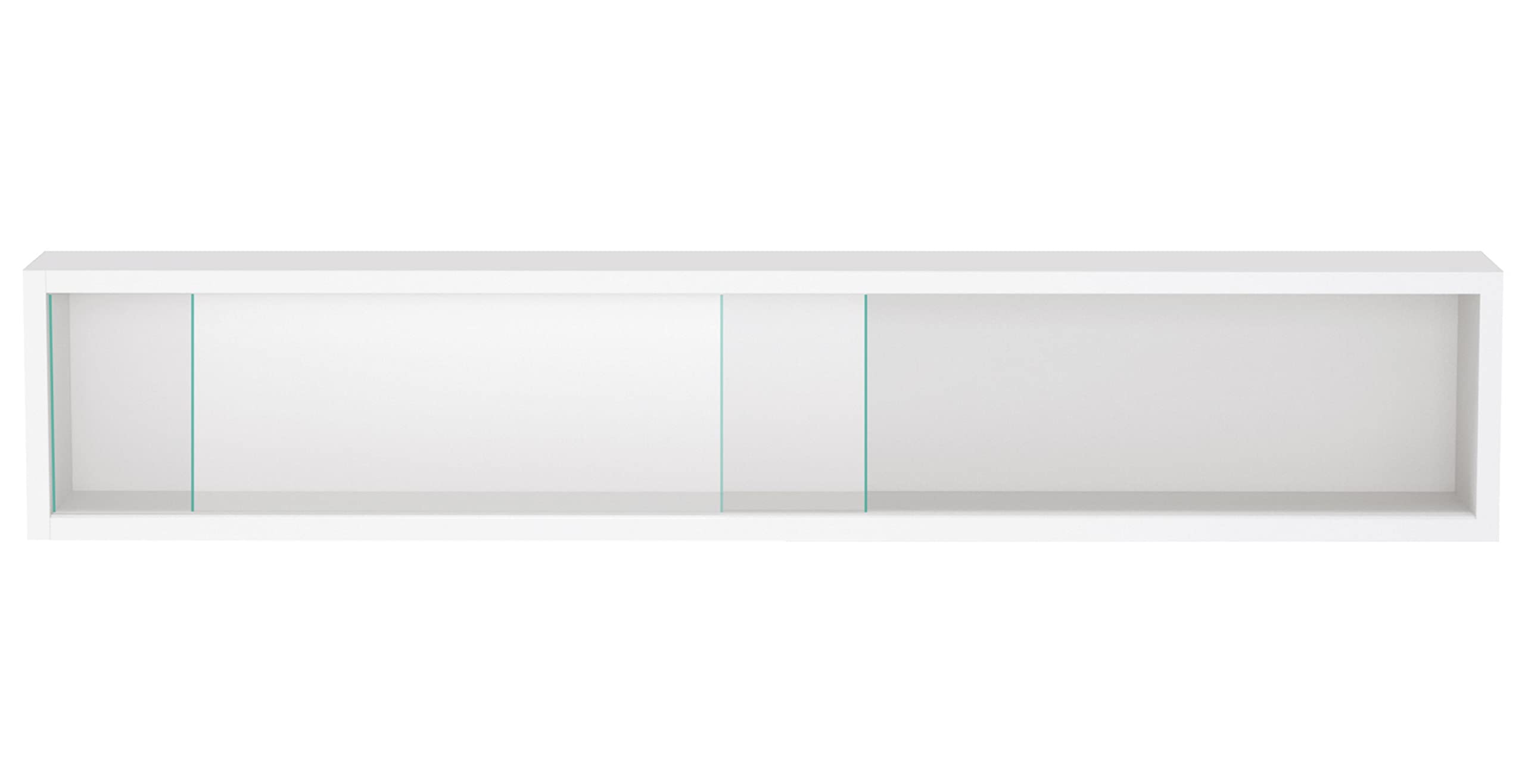 VDD Vitrine Murale Suspendue Debout - Portes coulissantes - 95 x 18 x 12 cm