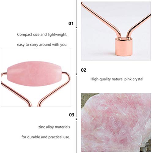 FRCOLOR Rolo de pedra de beleza facial de jade, massageador de pele, terapia de tratamento para rost