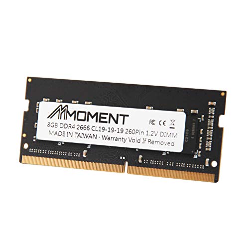Mmoment 8Gb Ddr4 2666Mhz Sodimm (Pc4-21300) 1.2V Cl 19 Non-Ecc Unbuffered 260 Pin (2Rx8/Dual Rank Base On 1Gx8) Notebook Laptop Memory Upgrade Module #TOP2