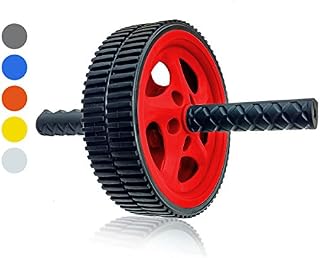 Wacces AB Power Wheel Roller - Exercise Equipment for Your Home Gym (Red.)