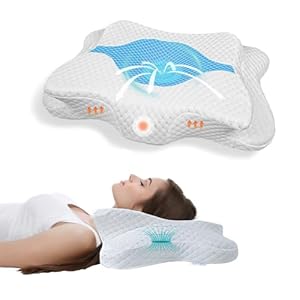 Memory Foam Pillows, Cervical Pillow for Neck and Shoulder Pain Relief, Ergonomic Contour Bed Pillow, Soft for Side Sleep Stomach Sleeping and Back Sleeper