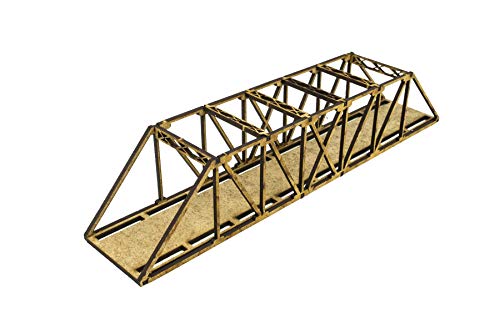 War World Scenics Single Track N-Gauge Mdf Girder Bridge 200Mm (Choose Colour) – Railway Modelling Scale Railroad Model Diorama Rail Layout Landscape Construction #TOP13