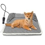 RC SLL Pet Heated Bed, Electric Dog Pads for Dogs, with Anti-Chewing Coil, Automatic Start-Stop, Waterproof Cats Bed mats for Pets, Plug and Play