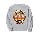 Photo Gallery retro halloween candy corn club shirt costume divertente felpa Photo Gallery retro halloween candy corn club shirt costume divertente felpa