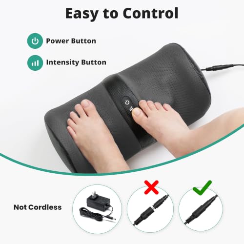 Image of Medcursor Foot Massager with Heat, Foot and Calf Massager with Deep Massage Roller, Pain Relief for Plantar Fasciitis & Neuropathy, Relaxation for Home or Office Use (Not Cordless)