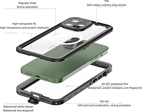 Coque iPhone 14 Pro transparente et antichoc en silicone avec miroir PC - 4