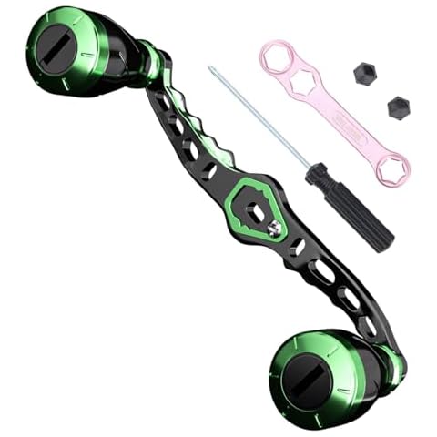 HAUT TON Dragon Scale Baitcaster Reel Handle.1 OZ Lightweight Fishing Reel Replacement Parts,Left and Right Handle Universal,fit Shimano,Abu Garcia Daiwa kastking All Brand Baitcasting Reel，GR Cover