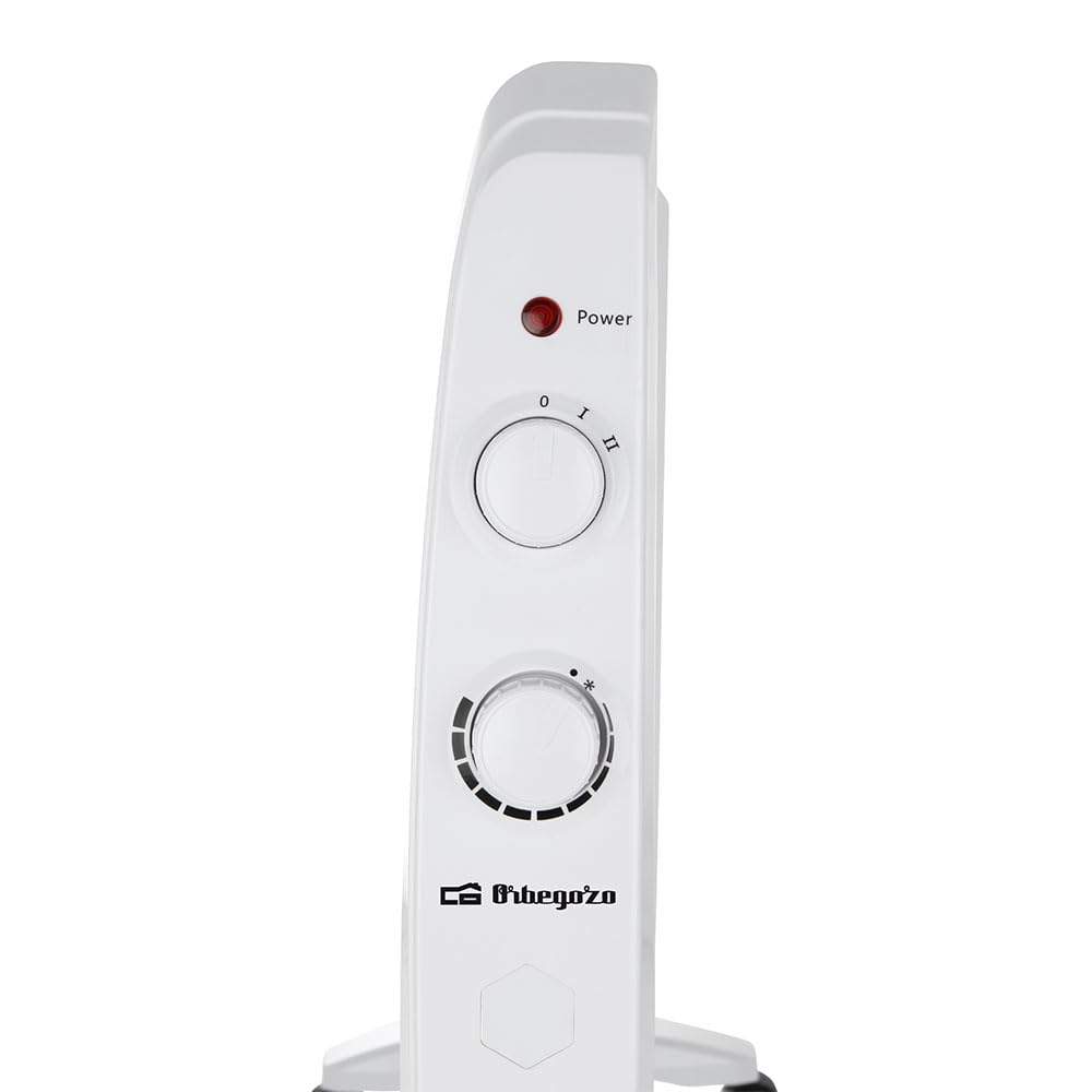 Orbegozo RM 2010 - Radiador de MICA, 2000 W, sistema antivuelco, termostato regulable, no consume oxígeno, protección contra sobrecalentamiento, sin fluido