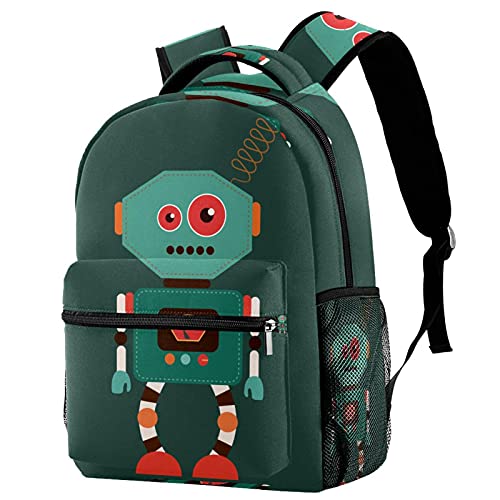 Sac à dos décontracté motif alien astronaute multicolore haute résistance