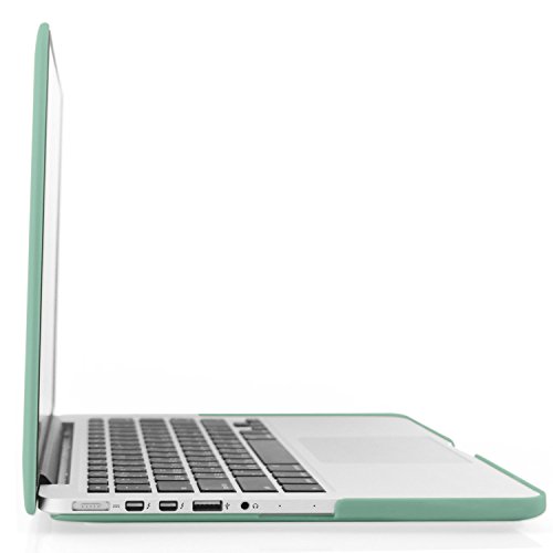 Image of Heartly Premium MacBook Flip Thin Hard Shell Rugged Armor Hybrid Bumper Back Case Cover for MacBook Pro 15 inch inch - Great Green